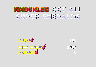 Knuckles got them all!