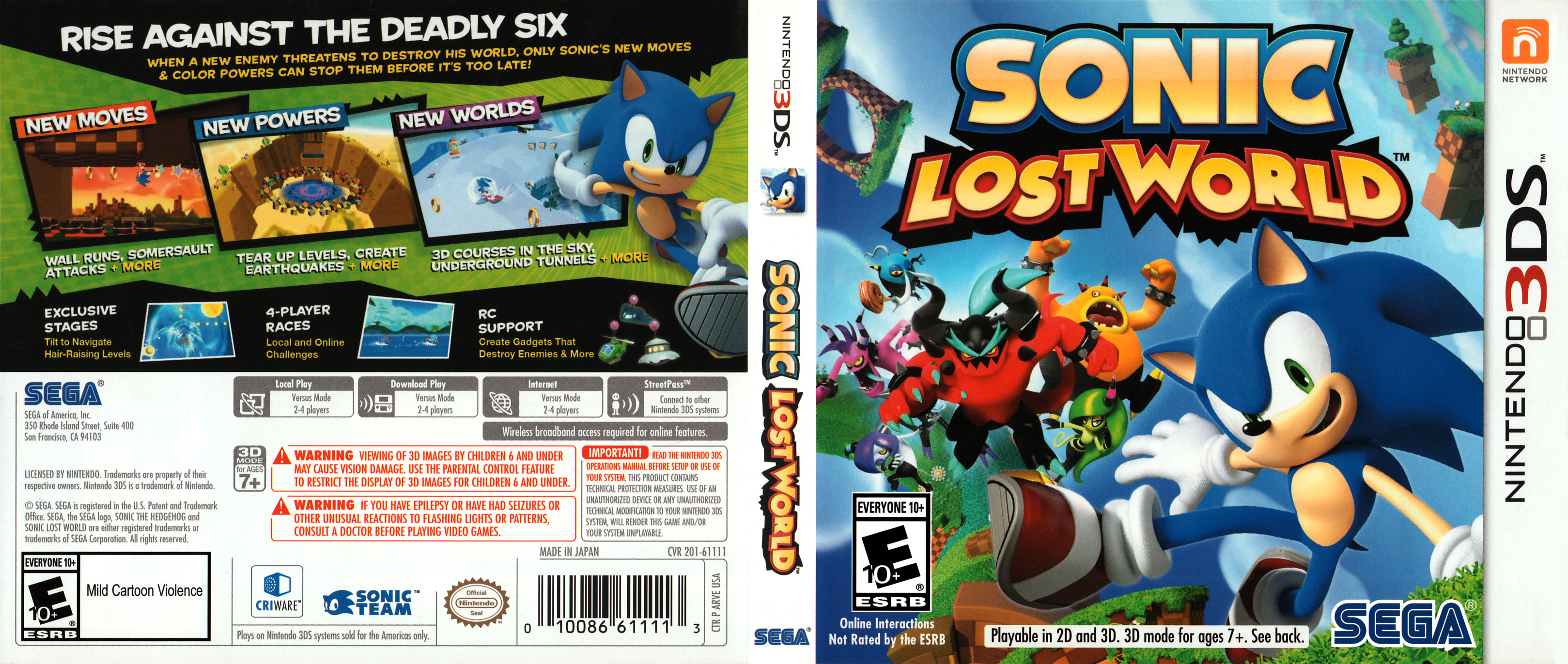 sonic games for the 3ds