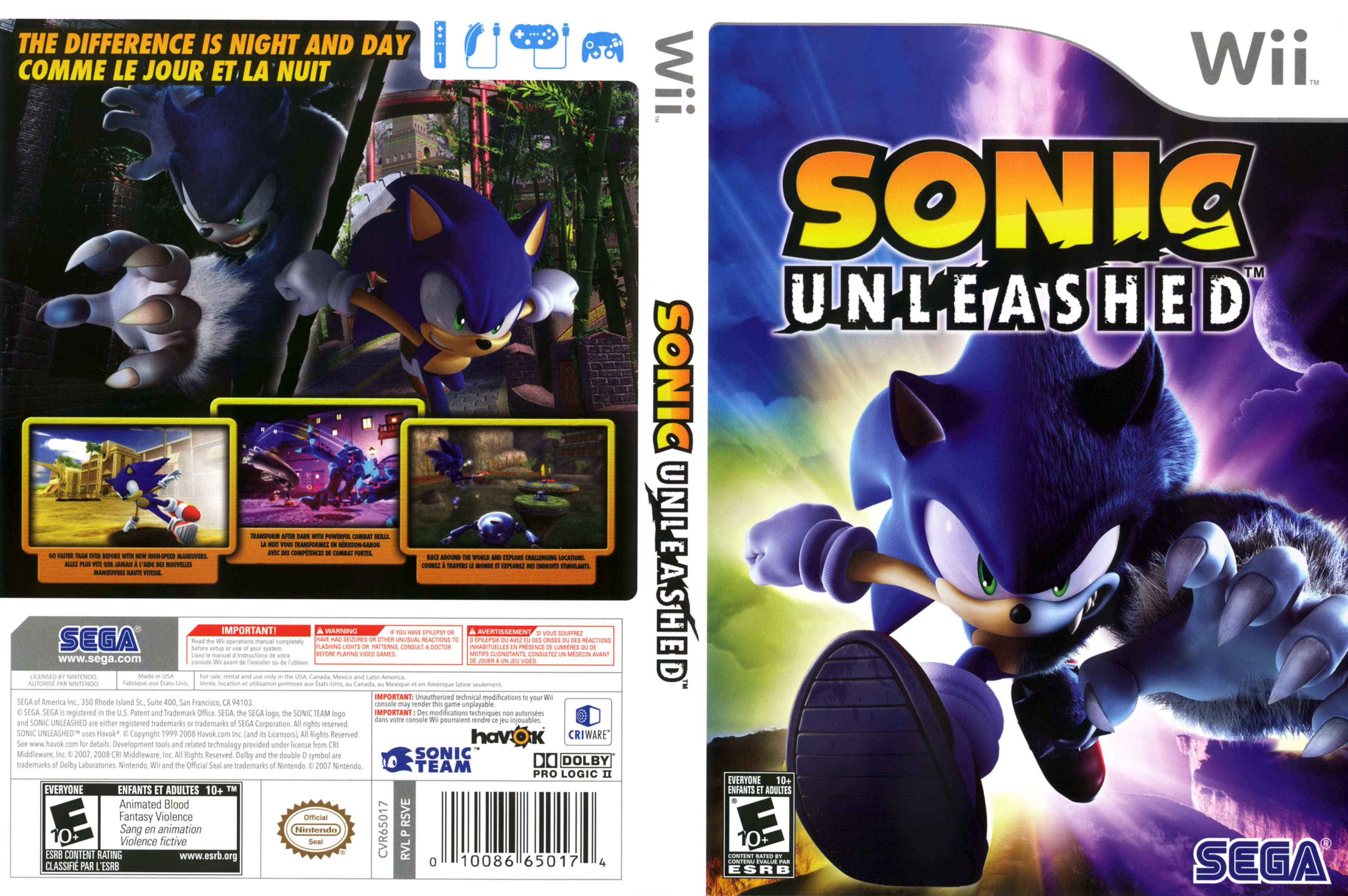 sonic unleashed wii