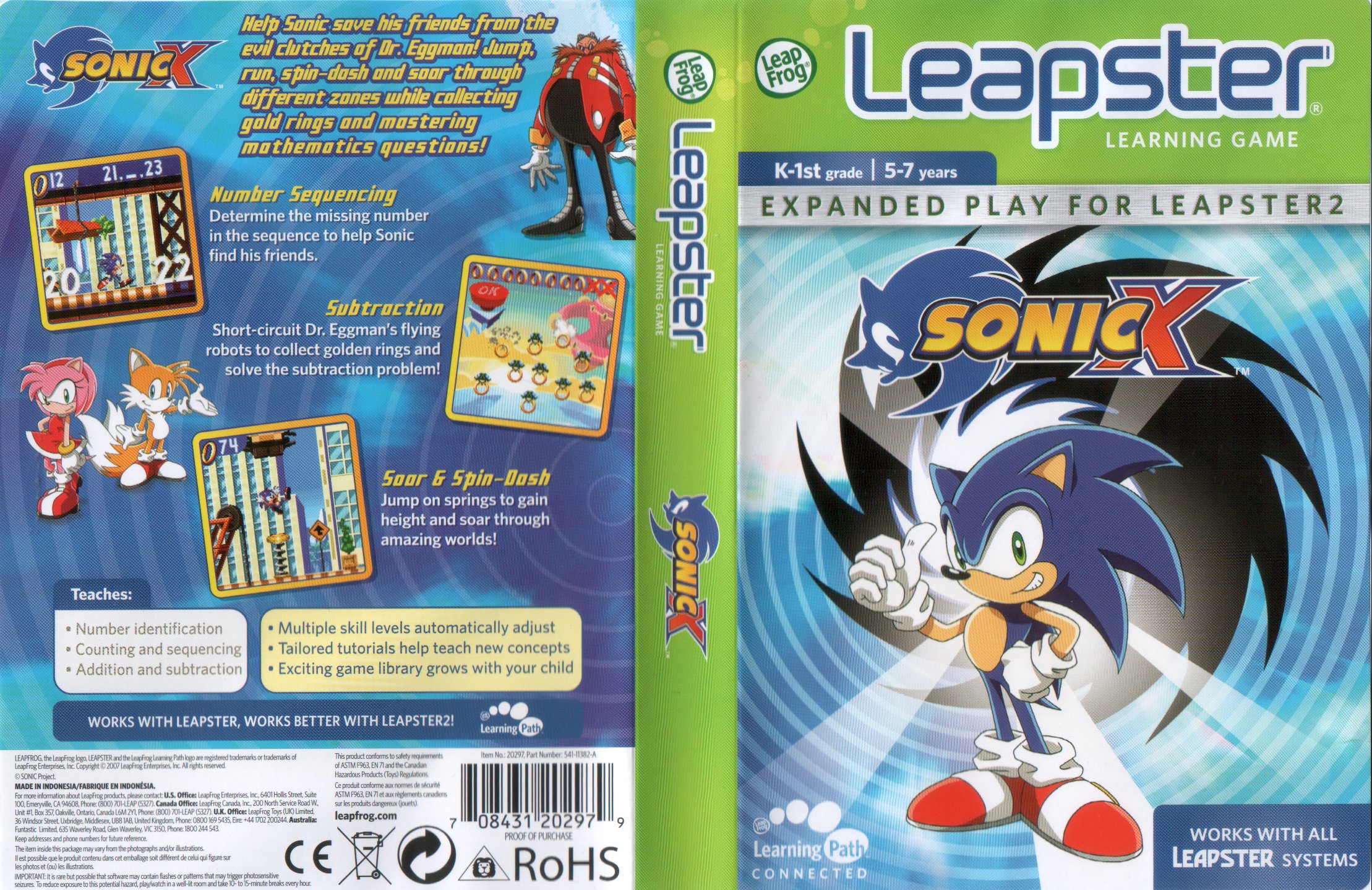 Stream Sonic's Music Collection  Listen to Sonic X (Leapster