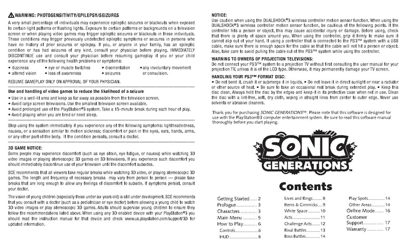 File:SG PS3 EN digital manual.pdf - Sonic Retro