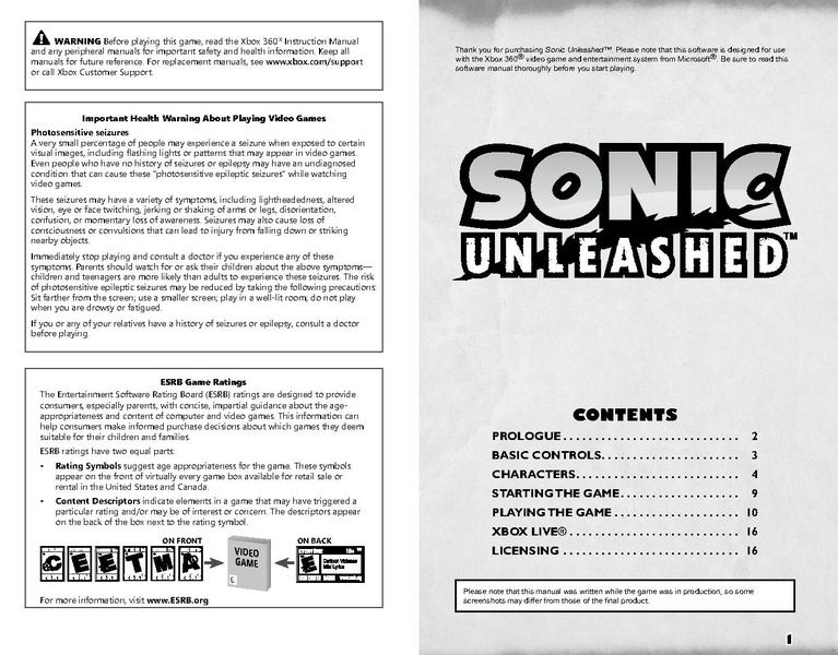 File:SU 360 US digital manual.pdf - Sonic Retro