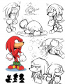 Sonic Mega Drive Knuckles sketches.jpg