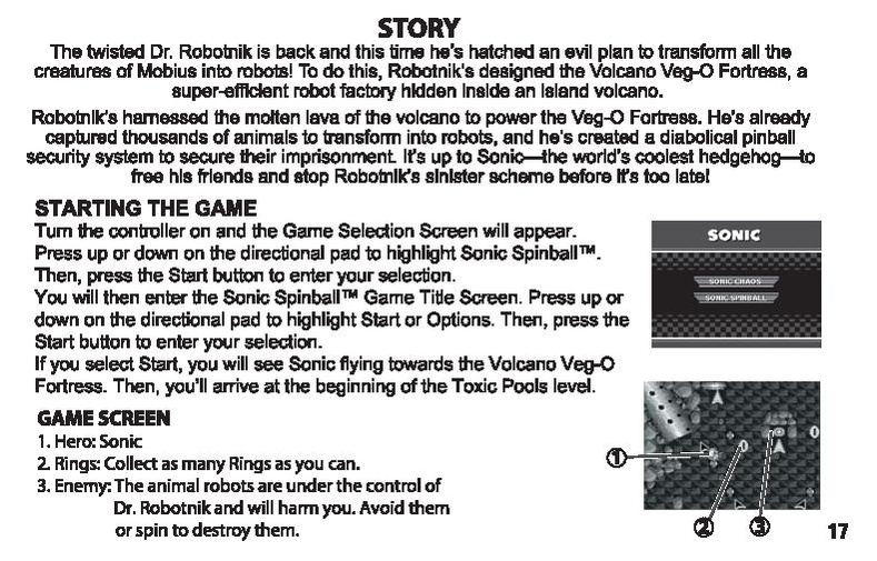 File:SonicChaosSpinball TV manual.pdf - Sonic Retro