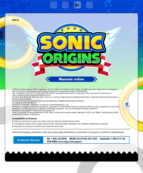 File:Sonic Origins Web Manual (Console version) IT.pdf
