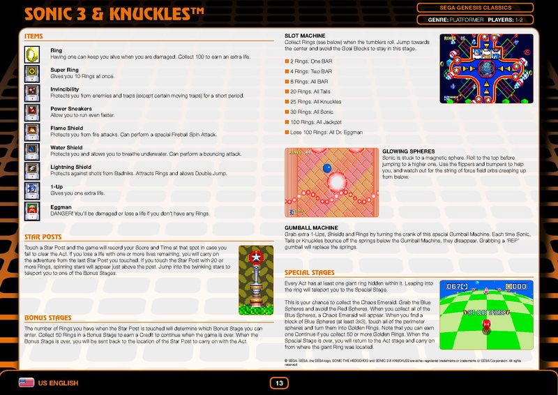 File:S3&K Steam manual.pdf - Sonic Retro