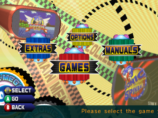 SonicMegaCollection20020815 GC MainMenu.png