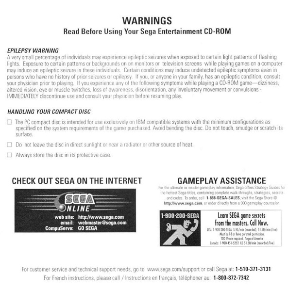 File:Sonic3D PC US manual.pdf - Sonic Retro