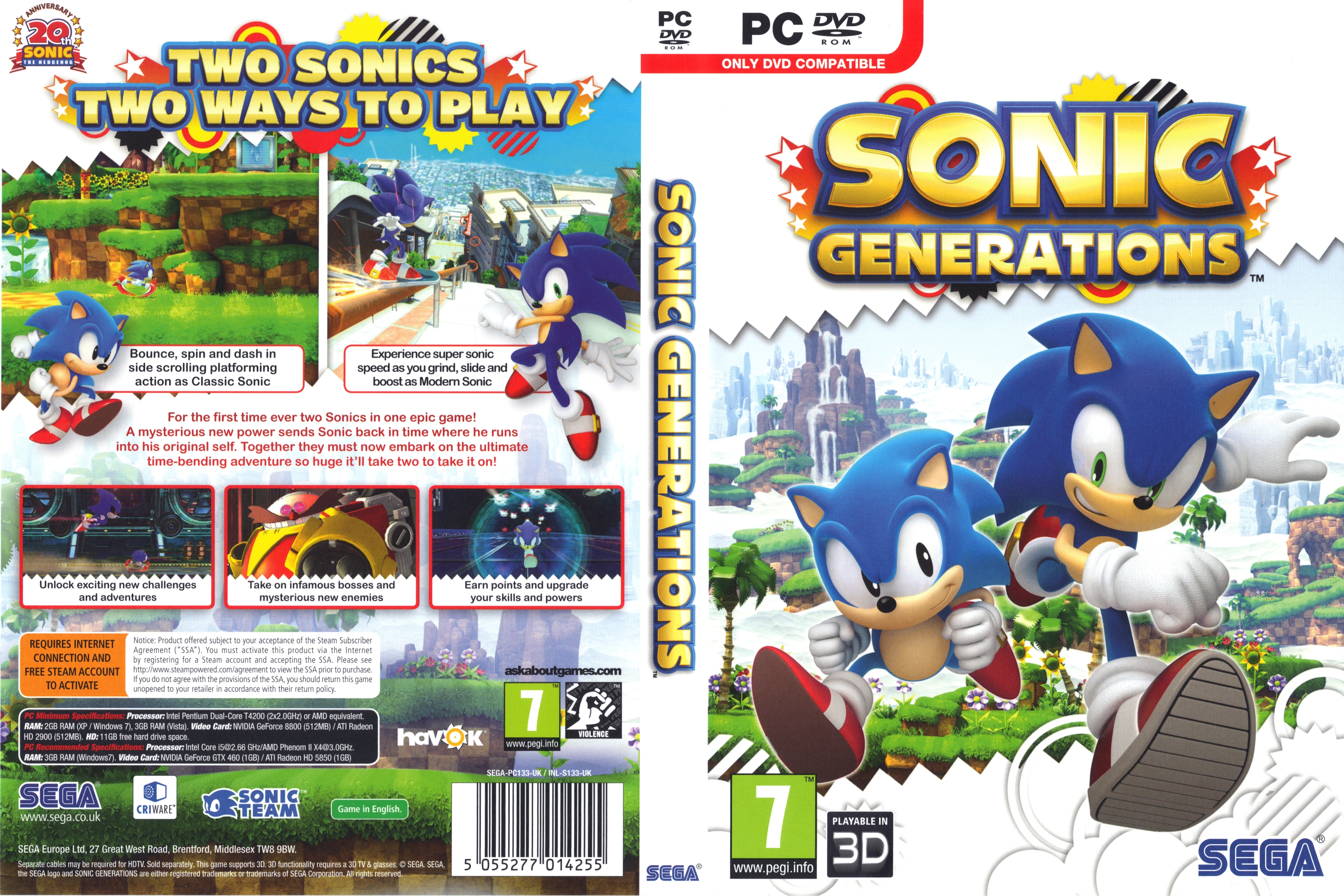 Игра соник купить. Sonic Generations диск ПК. DVD Sonic игры. Соник генерейшен 2. Диск для игры Соник.