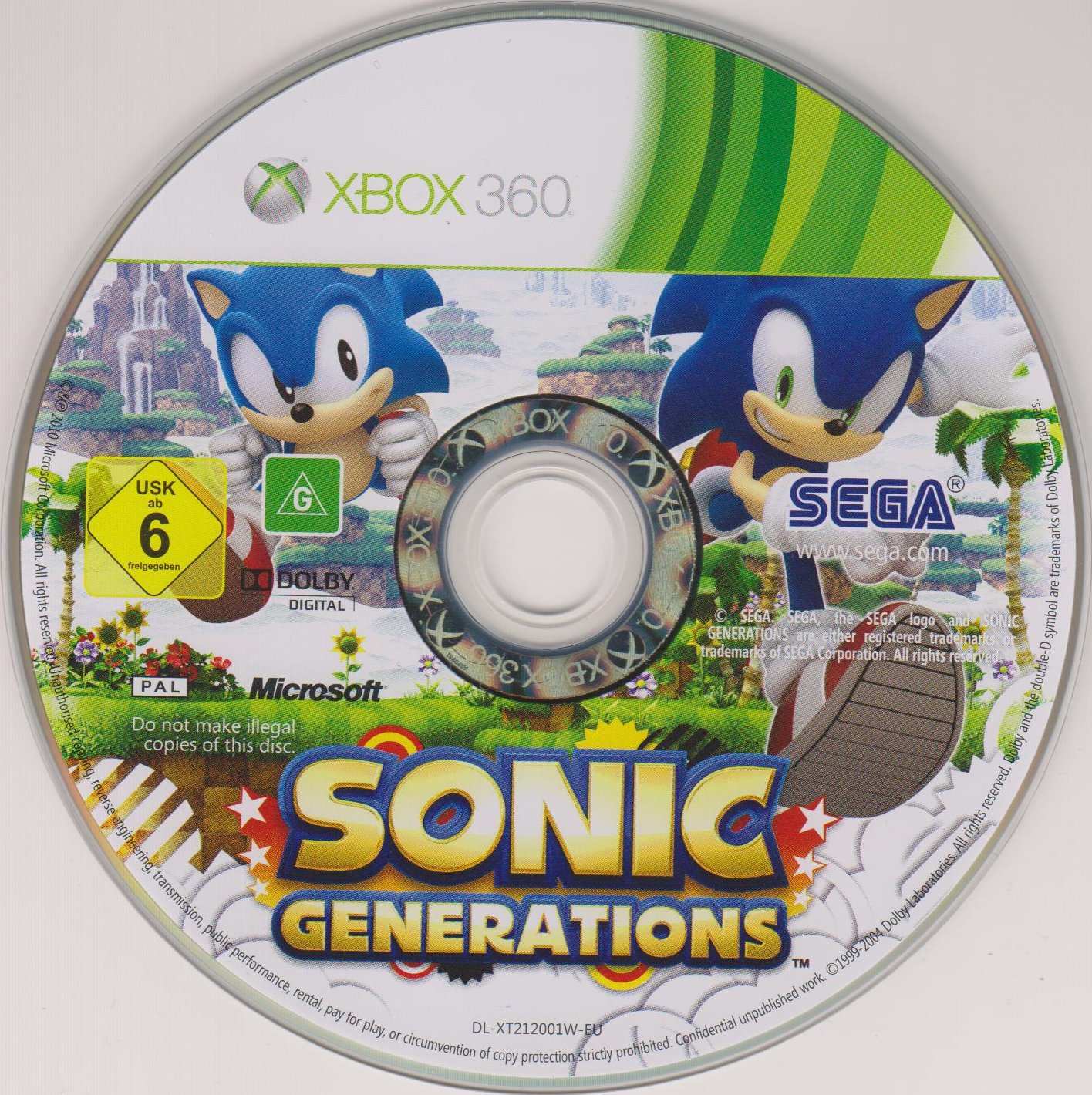 Sonic Generations - Xbox 360 [Pre-Owned] - PRE-OWNED GAME DISC