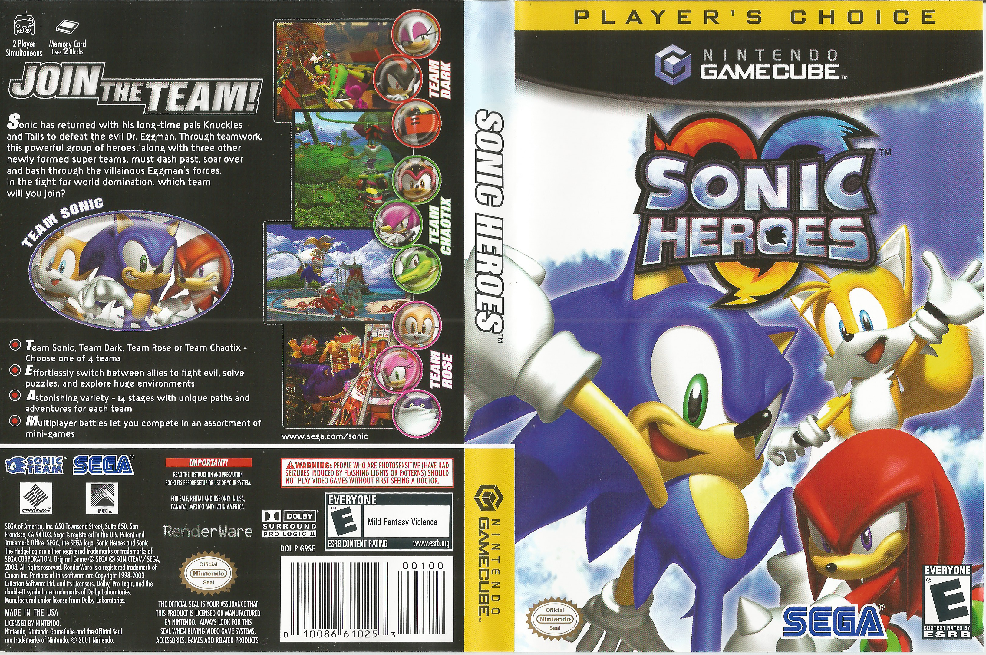 Sonic gamecube rom. Sonic Heroes ps2 Cover. Соник 2004. Соник игра Нинтендо. Sonic Heroes обложка.