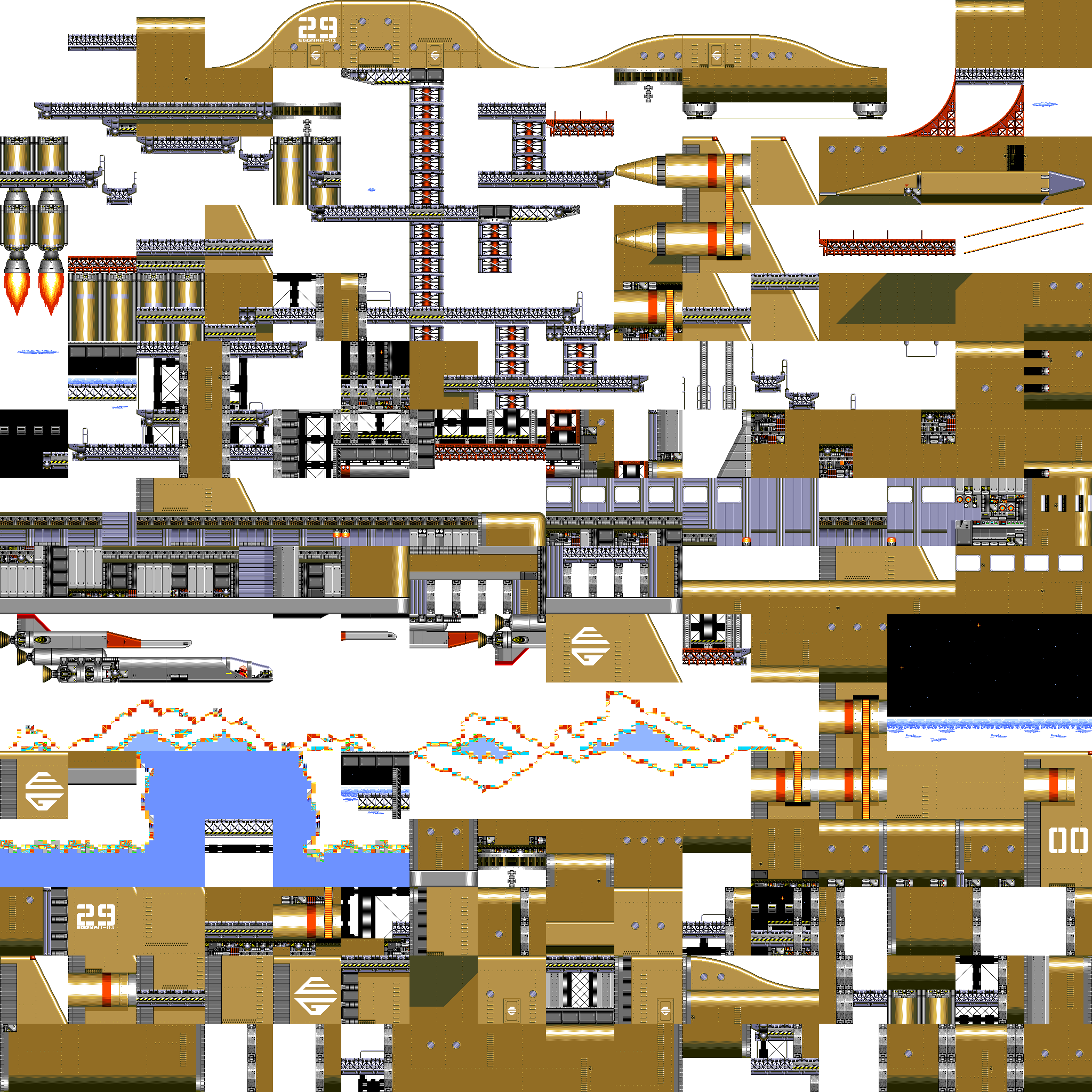 Sonic2 MD Map WFZ chunks.png