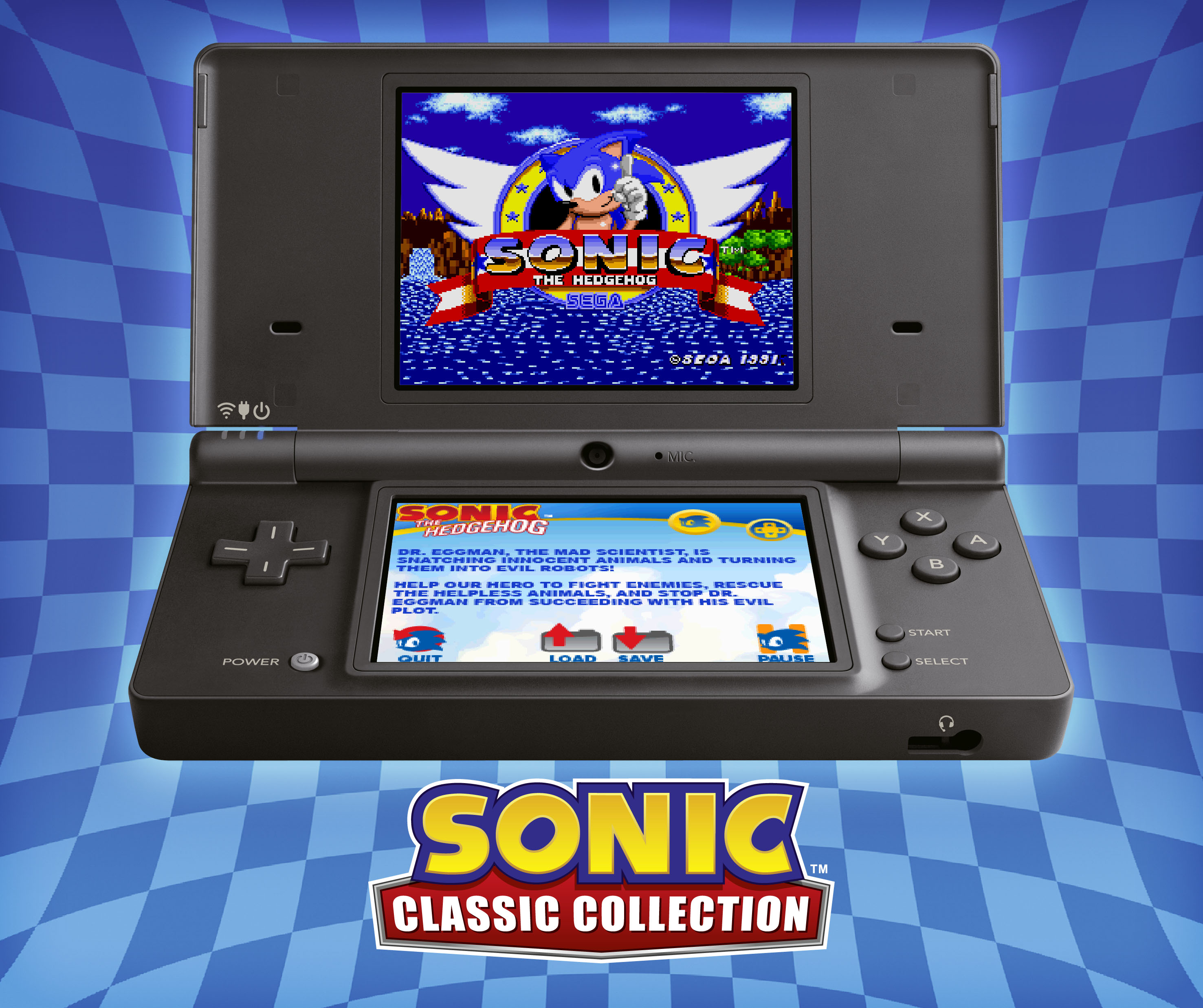 Sonic classic играть. Портативная приставка Nintendo Sonic. Нинтендо ДС Соник. Sonic Classic collection DS. Соник Классик коллекшн.