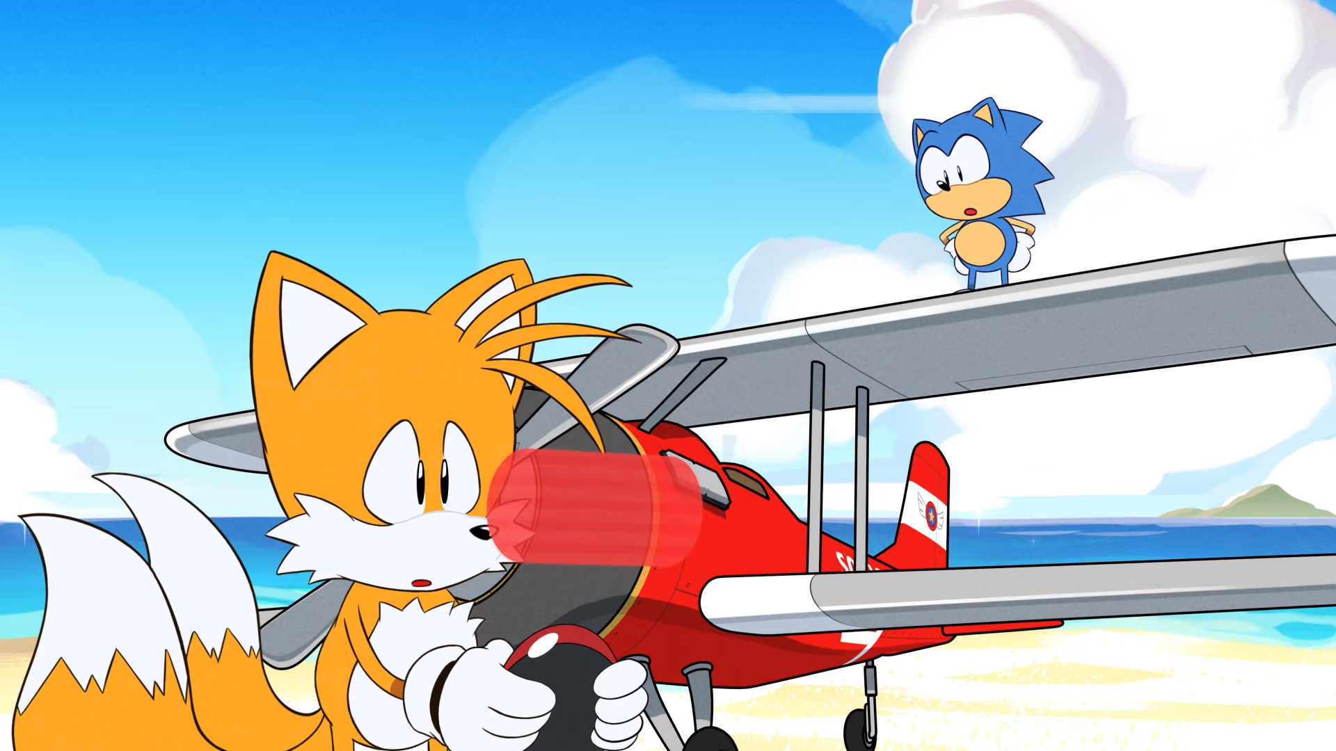 Finding tails. Sonic Mania Adventures Tails. Классик Тейлз Соник Мания адвенчер.