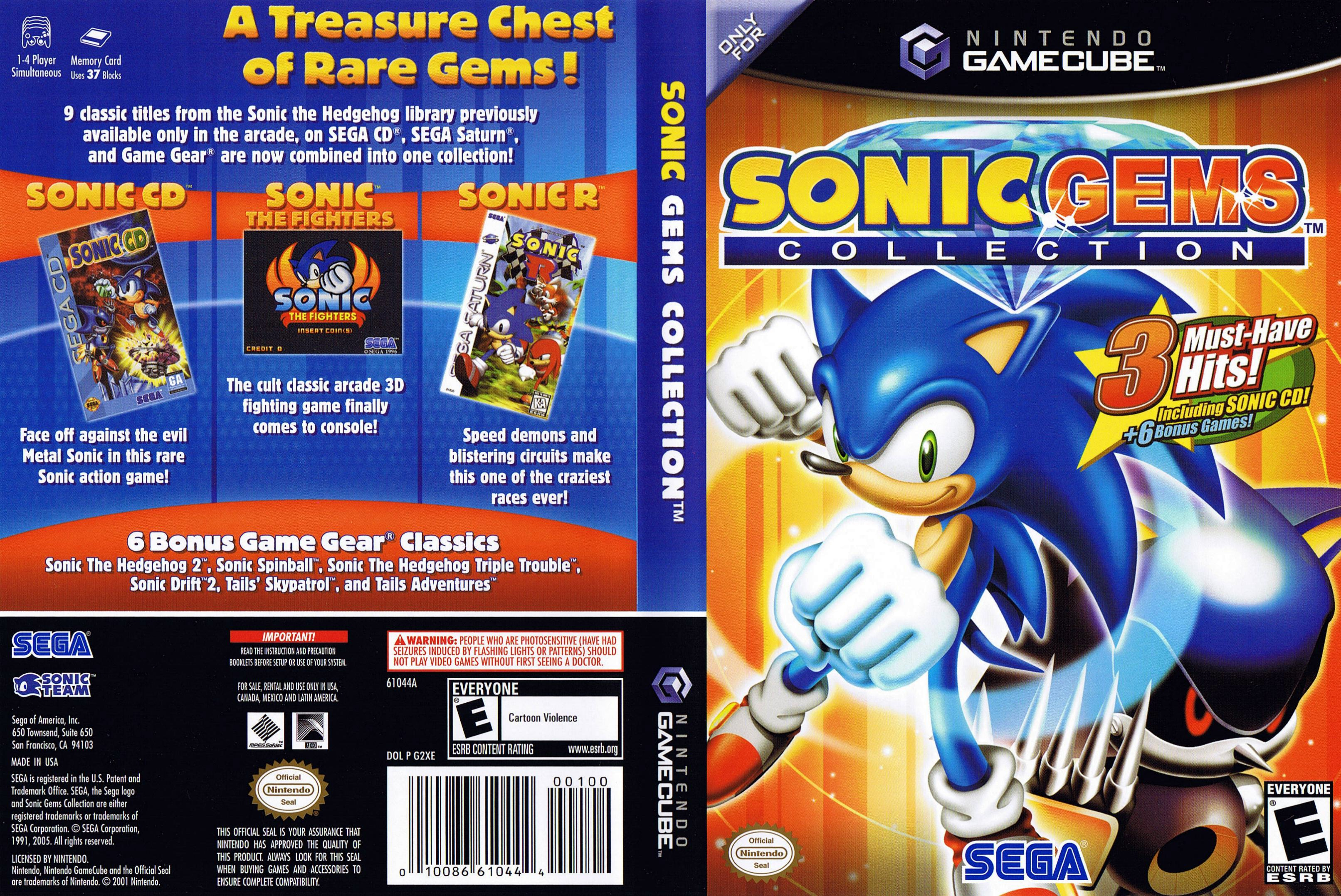 Игра мега соник. Sonic Gems collection игра. Sonic Gems collection GAMECUBE. Sonic the Fighters обложка. Sonic Mega collection Plus ps2.