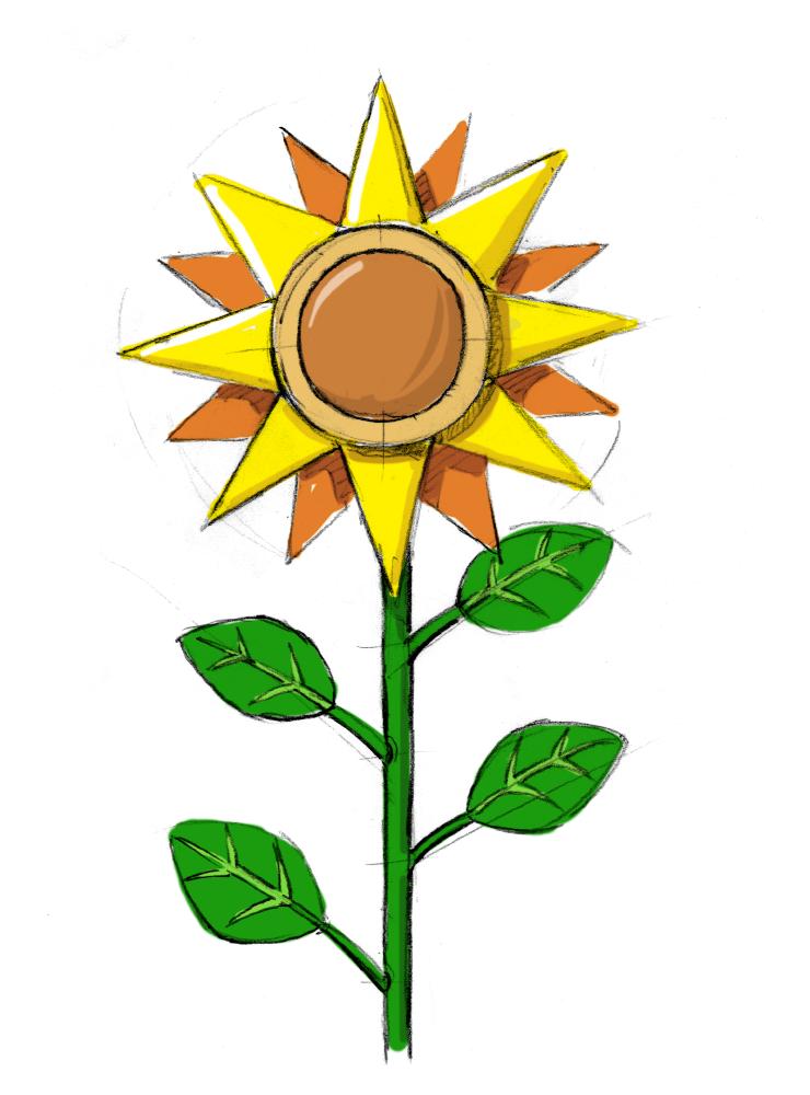 First zone sunflower concept art