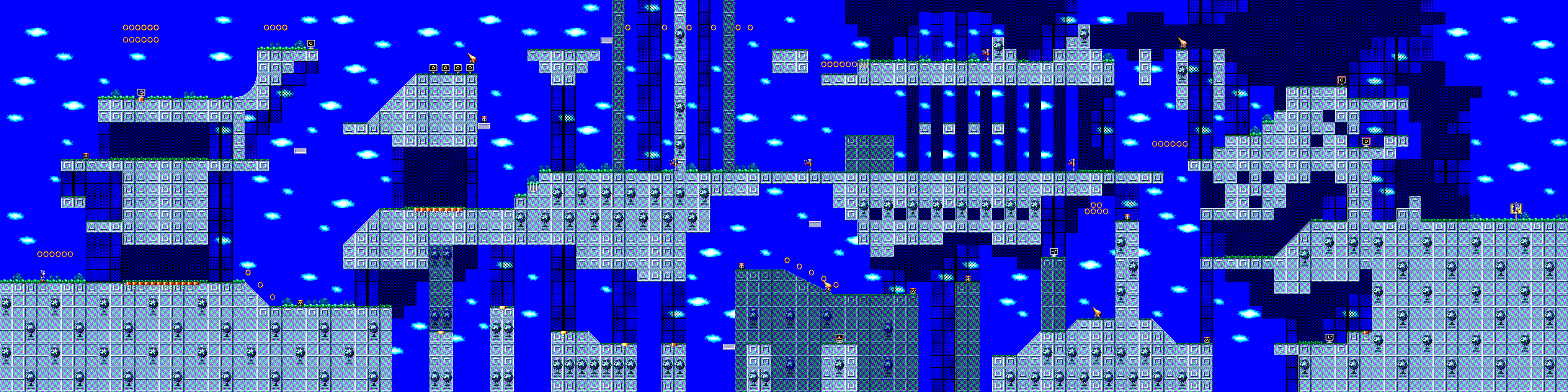 Sonic Chaos - Master System (Stage 03-Sleeping Egg Zone)