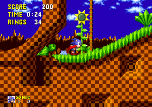 Green Hill in Sonic the Hedgehog.