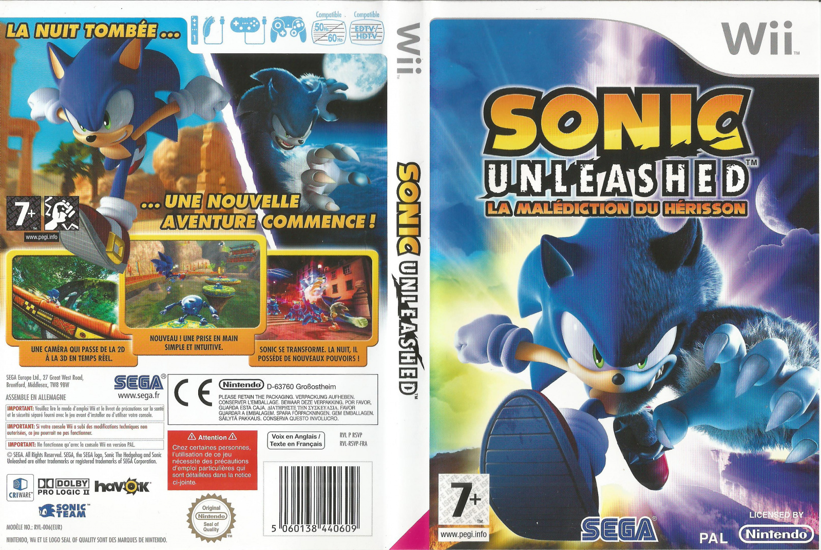 Sonic gamecube rom. Sonic unleashed 2008.