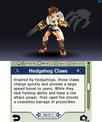 KidIcarusUprising 3DS HedgehogClaws.png